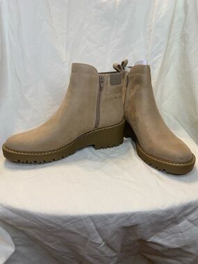 White Mountain Tan Suede Chelsea Ankle Boots